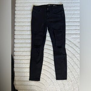 7 FOR ALL MANKIND BLACK JEANS